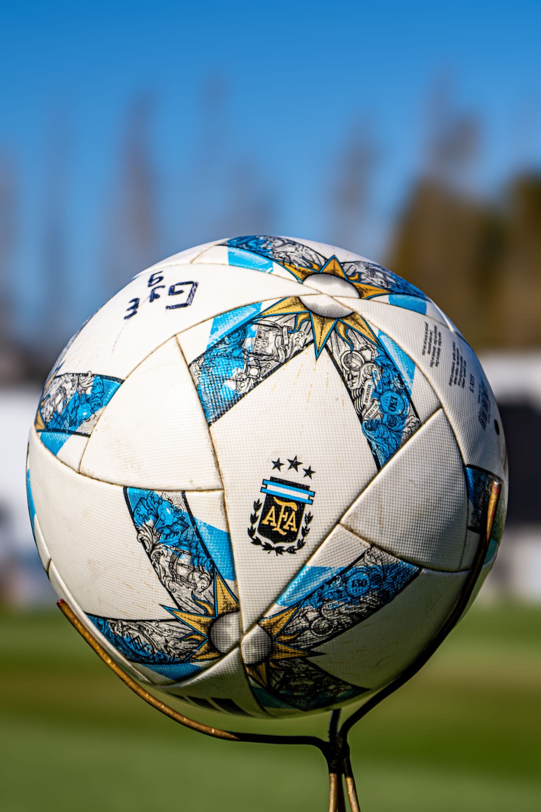 Close up of a match ball